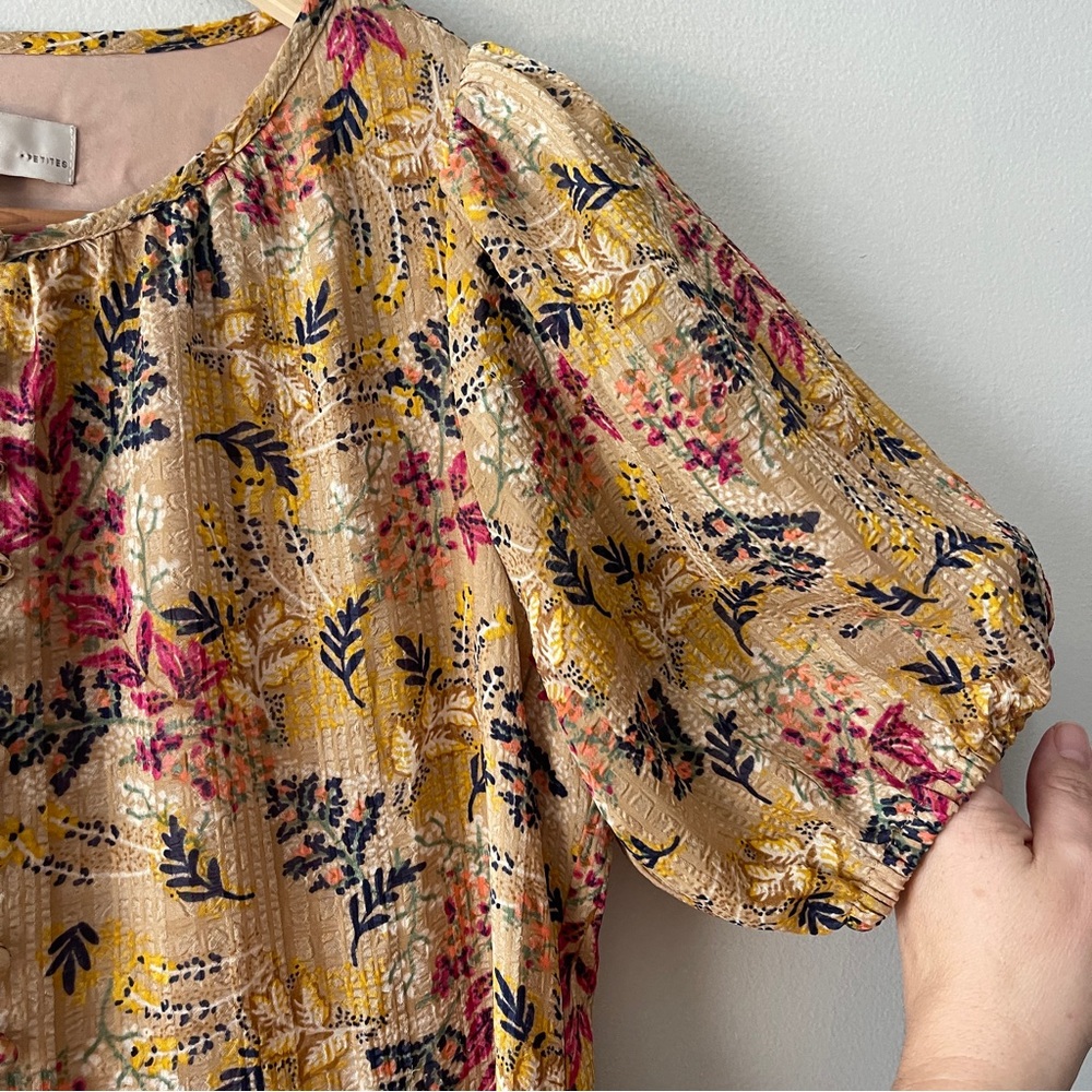 LOFT Floral Tiered Midi Dress XS | Cottagecore Boho Fairy Floral | Retail $89 - Picture 3 of 7